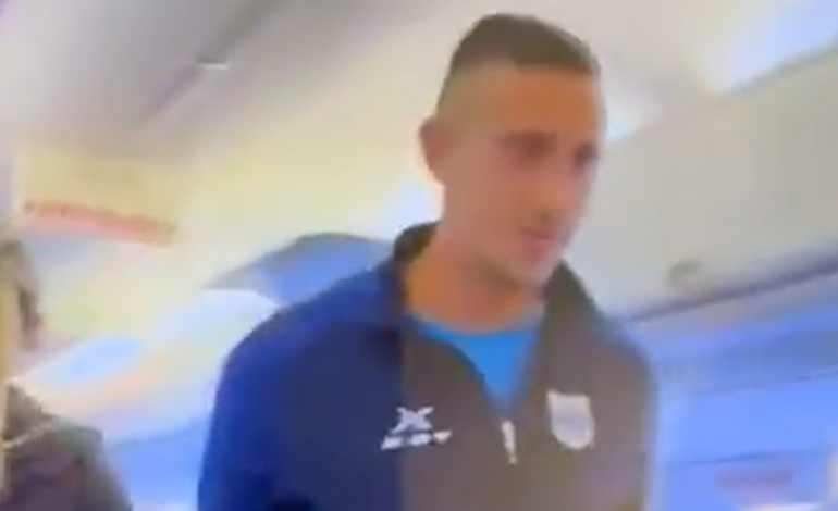 VIDEO | Escándalo en Jujuy: Un jugador de Gimnasia gritó «bomba» en un avión y fue detenido