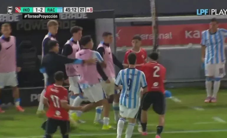 Racing amargó al rojo en un clásico de Reserva que terminó caliente