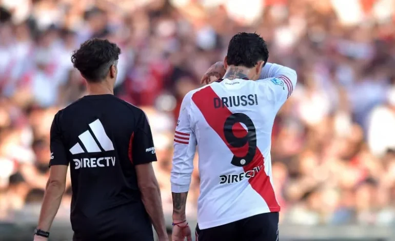 Otro desgarro y van… El duro parte médico de Sebastián Driussi tras el Superclásico