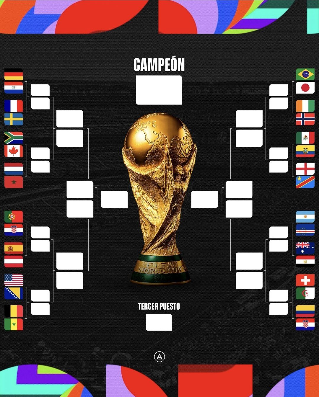 Así quedaron los cruces definidos en 16avos de Final de la Copa del Mundo.