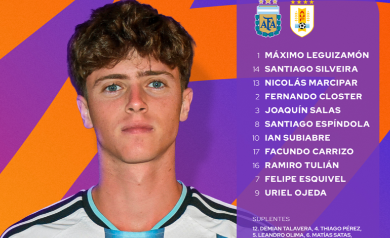 Argentina vs. Uruguay por los Suramericanos 2026: FORMACIÓN LISTA y DÓNDE VER