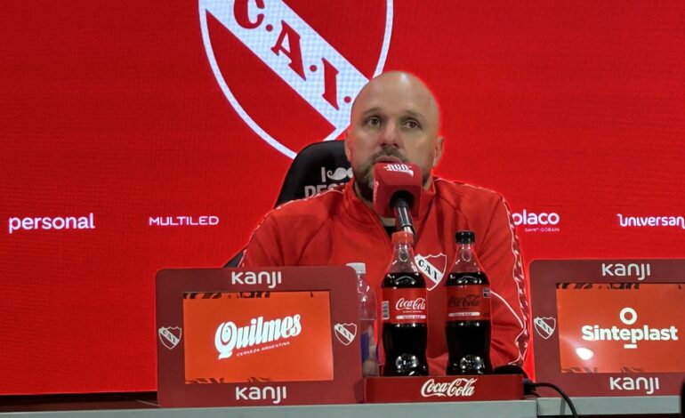 Jadson Viera, DT de Independiente, antes del partido vs. Unión: «ESTAR ACÁ ES UNA ILUSIÓN TREMENDA»