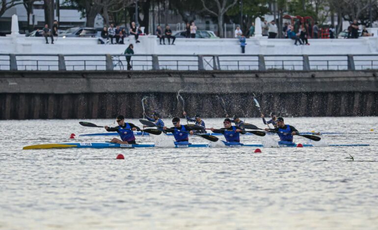 Canotaje de velocidad: Rubén Rézola FUE ORO en Santa Fe junto al K4 argentino
