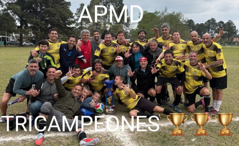  ¡APM D se consagró Tricampeón de la Categoría +45!